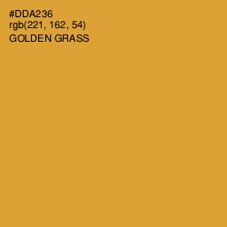 #DDA236 - Golden Grass Color Image